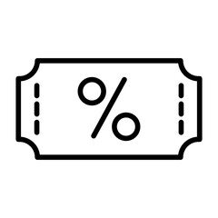 Voucher shopping icon