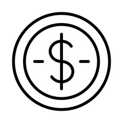 Coin money icon