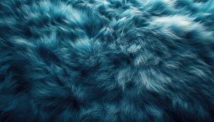 Obraz premium Teal Fur Abstract Texture Background Image