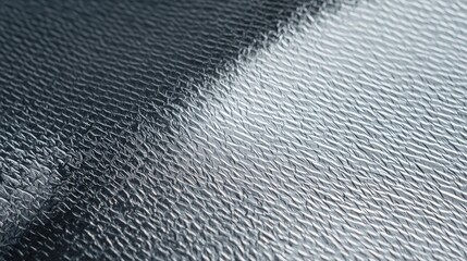 Textured metallic surface, close-up, light reflection