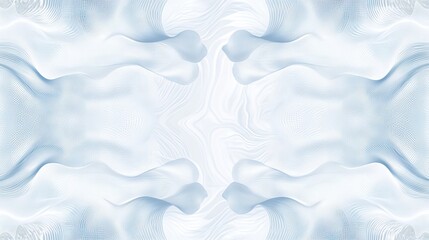 Fototapeta premium sophisticated watermark pattern, precise geometric line work, detailed rosette corners, undulating wave borders, premium certificate template, delicate mesh patterns, pale blue and gray tones,