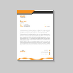 Bold and Simple Letterhead Design Concepts