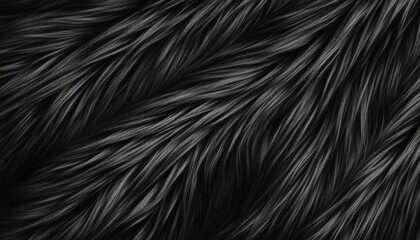 Fototapeta premium Abstract Black Hair Texture Background Image