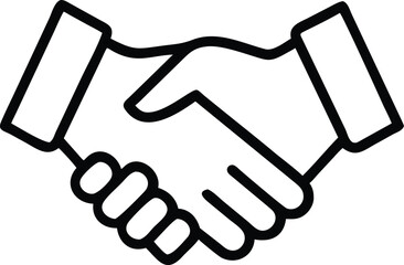 Handshake icon. Vector