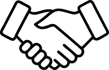 Handshake icon. Vector