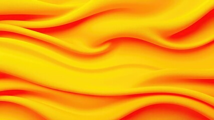 Vibrant orange and yellow hues create an abstract fabric wave pattern that evokes a sense of energy and dynamism, movement, vibrant colors