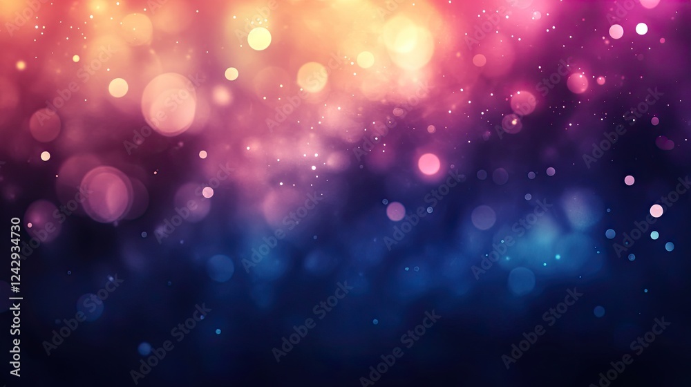 Aufkleber abstract bokeh background with warm and cool tones