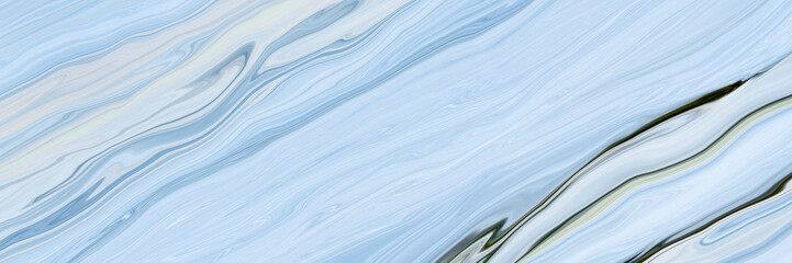 Obraz premium Marble rock texture blue ink pattern liquid swirl paint white dark that is Illustration background for do ceramic counter tile silver gray that is abstract waves skin wall luxurious art ideas concept.