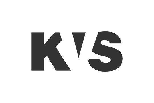 KVS logo design. Initial letter K V S bold font style for tech startups, consulting, corporate branding. Creative company name, headlines typography identity, trendy logotype.