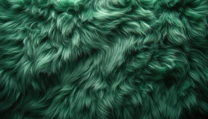 Fototapeta premium Deep Green Fur Texture Background Image