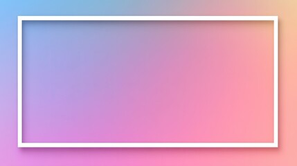 Obraz premium Pastel Gradient Background With White Frame