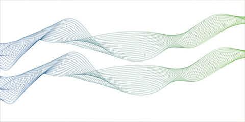 You're envisioning a **dynamic, abstract design** featuring **glowing wave lines** on a **dark blue background**, with **white and black tones** creating a **futuristic, technology-inspired look**. Th