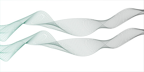 You're envisioning an **abstract wave design** for a **brochure, flyer, banner, or template**, featuring **grey and blue wavy lines blending** on a **white background**. This would have a **futuristic