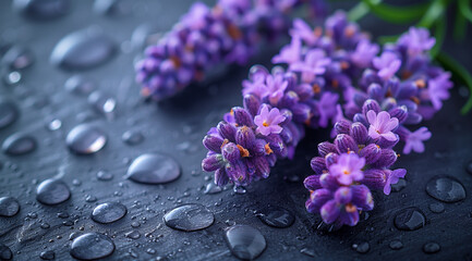 close-up of a purple lavender flower