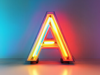 Neon letter A