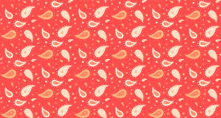 Material texture by classic exotic. Colourful decor with victorian tile. Ornate template by droplet paisley.