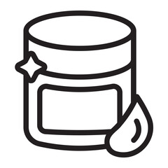 moisturizer line icon