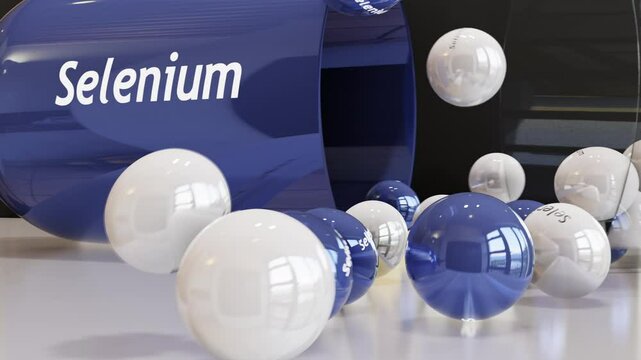 Selenium Capsule (Slow Motion w/Chemical Symbol)