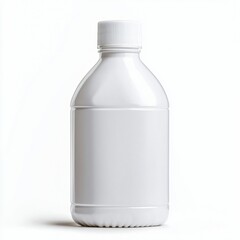 Blank White Plastic Bottle Mockup Perfect for Packaging Design Product Presentation and Branding