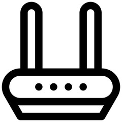 Router. Editable stroke vector icon.