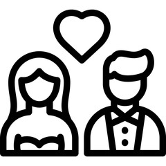 loving couple icon
