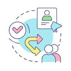 follow up icon, follow up vector illustration-simple illustration of follow up, perfect for follow up logos and icons