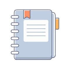notebook icon, notebook vector illustration-simple illustration of notebook, perfect for notebook logos and icons