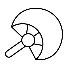 Obraz premium fan glyph icon