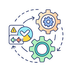 process icon, process vector illustration-simple illustration of process, perfect for process logos and icons