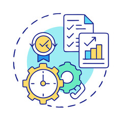 project management icon, project management vector illustration-simple illustration of project management, perfect for project management logos and icons