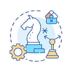 strategy icon, strategy vector illustration-simple illustration of strategy, perfect for strategy logos and icons