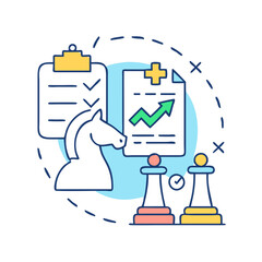 strategy icon, strategy vector illustration-simple illustration of strategy, perfect for strategy logos and icons