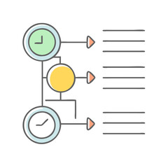 timeline icon, timeline vector illustration-simple illustration of timeline, perfect for timeline logos and icons