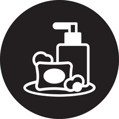 soap glyph icon