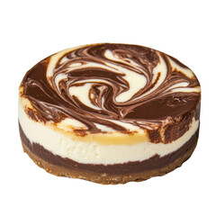 Creamy Chocolate Marble Cake with Swirls and Crusty Base