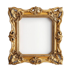 Ornate Gold Frame with Intricate Designs for Art and Photography