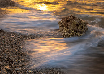 sunset on the beach