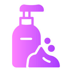 face cleanser gradient icon