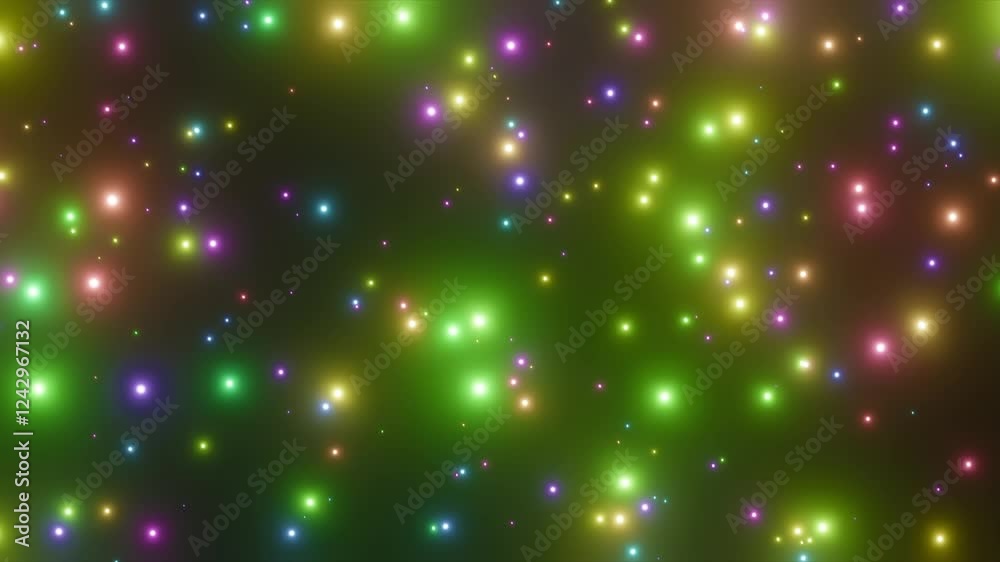Wall mural abstract background shiny moving particles flow