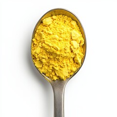 Yellow Spice Powder in a Spoon