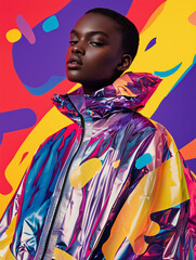 Fototapeta premium person wearing an avant-garde outfit 