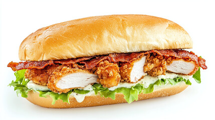 Crispy Fried Chicken Bacon Sandwich