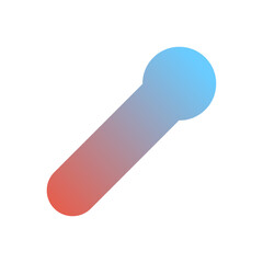 Gradient Geometric Shape on a White Background