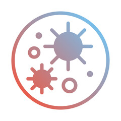 Abstract Viral Cell Illustration Graphic Icon