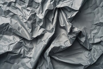 Obraz premium Gray Crumpled Paper Background with Soft Worn Texture for Design and Graphic Use