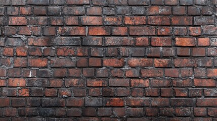Obraz premium Dark red old brick wall texture forming a grunge background