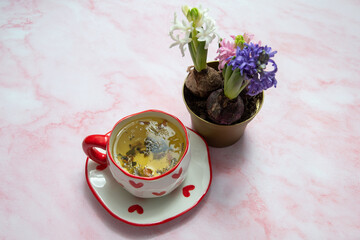 tea cup and flower