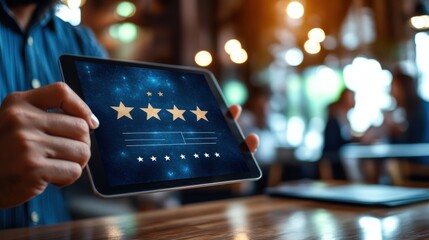Five Star Review on Tablet: Excellent Customer Feedback