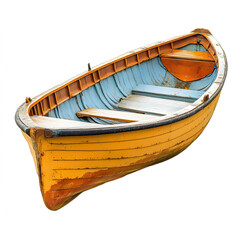 Obraz premium traditional dinghy on white background