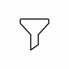 Filter funnel sort icon vector sign